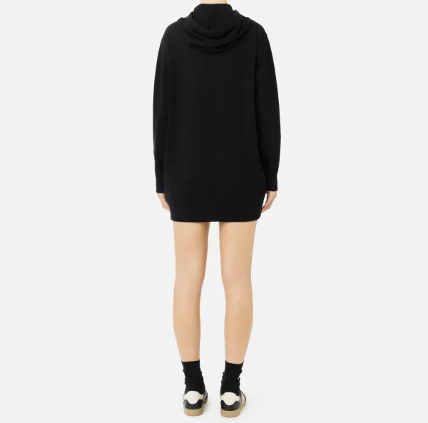 Elisabetta Franchi Mini Abiti | Abiti In Maglia^Abito felpa in viscosa con ricamo logo Nero