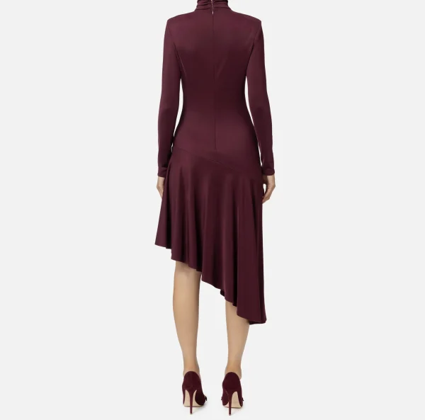Elisabetta Franchi Abiti Midi | Abiti^Abito midi in jersey con accessorio gioiello RougeNoir