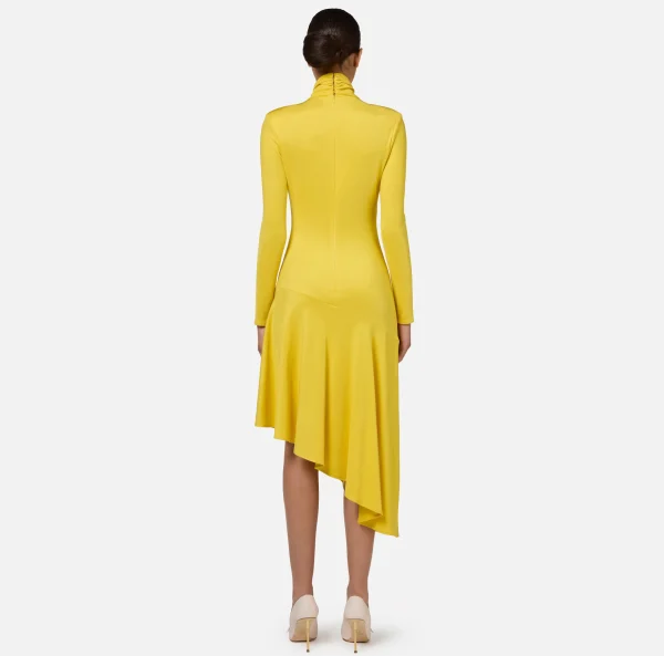 Elisabetta Franchi Abiti Midi | Abiti^Abito midi in jersey con accessorio gioiello Mimosa