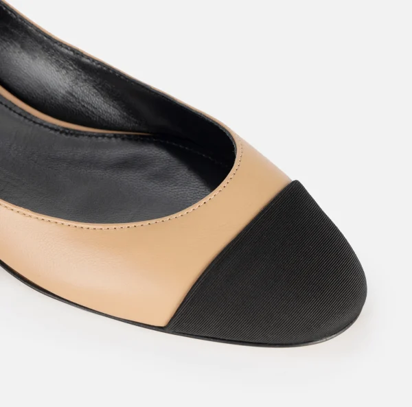 Elisabetta Franchi Sneakers E Scarpe Basse^Ballerina in nappa con elastici jacquard B18