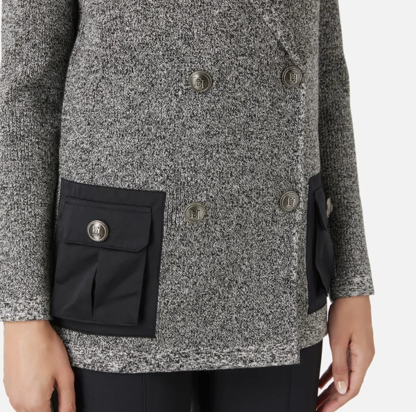 Elisabetta Franchi Giacche & Trench | Maglieria E Felpe^Blazer in viscosa mélange con tasche in vela tecnica Salepepe