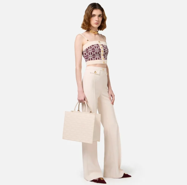 Elisabetta Franchi Borse A Mano^Bold Monogram Large Shopper