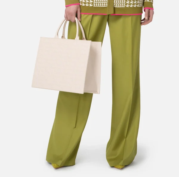 Elisabetta Franchi Borse A Mano^Bold Monogram Large Shopper