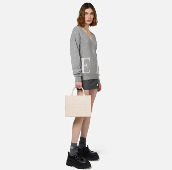 Elisabetta Franchi Borse A Mano^Bold Monogram Medium Shopper