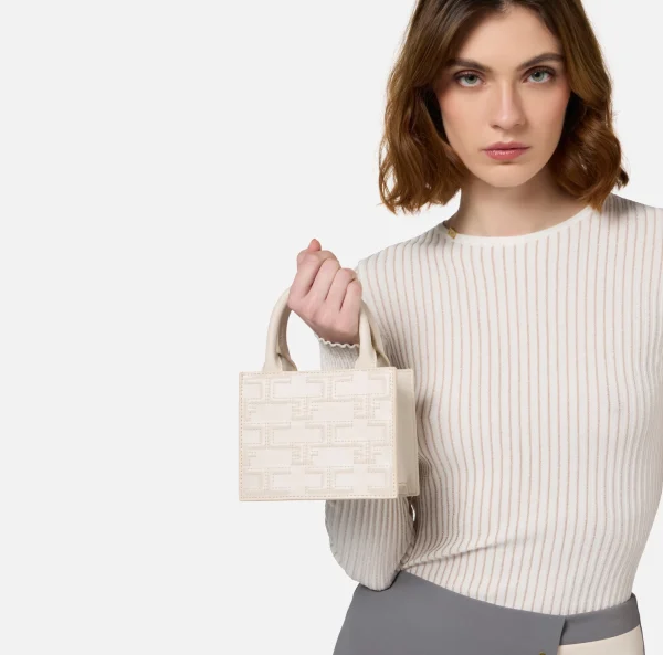 Elisabetta Franchi Borse A Mano^Bold Monogram Mini Shopper