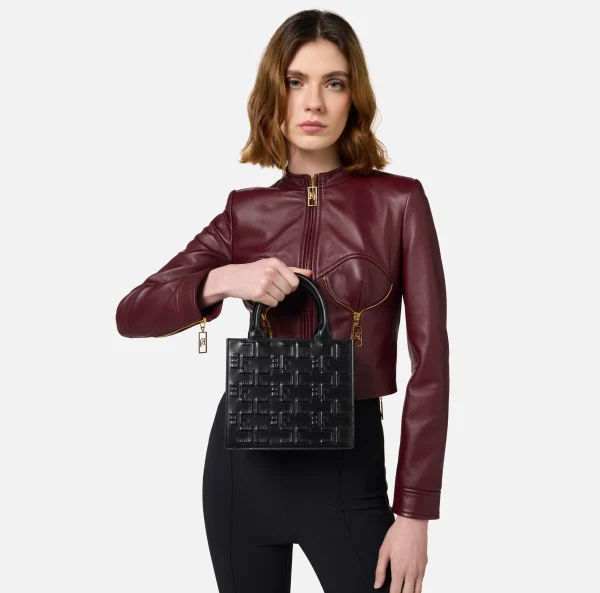 Elisabetta Franchi Borse A Mano^Bold Monogram Small Shopper