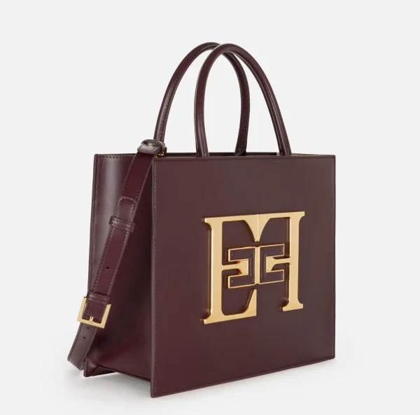 Elisabetta Franchi Borse A Mano^Borsa a mano media con logo RougeNoir
