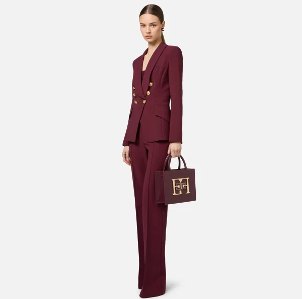 Elisabetta Franchi Borse A Mano^Borsa a mano piccola con logo RougeNoir