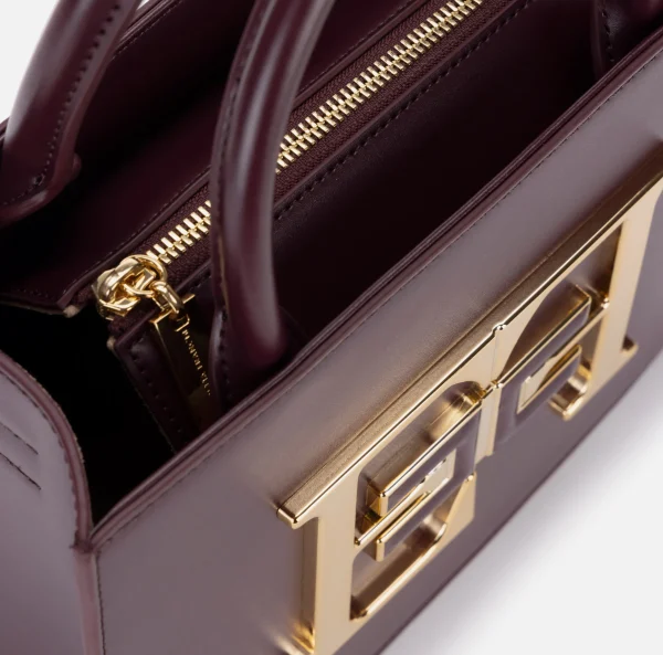 Elisabetta Franchi Borse A Mano^Borsa a mano piccola con logo RougeNoir