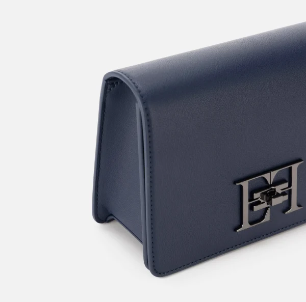 Elisabetta Franchi Borse A Tracolla^Borsa a tracolla con girello logo in metallo Navy