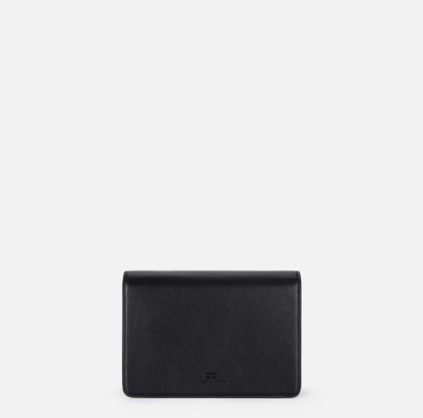 Elisabetta Franchi Borse A Tracolla^Borsa a tracolla con girello logo in metallo Nero