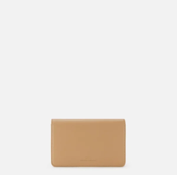 Elisabetta Franchi Borse A Tracolla^Borsa a tracolla in materiale sintetico con placca logo Camel