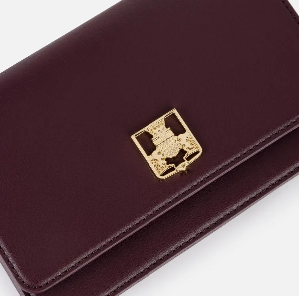 Elisabetta Franchi Borse A Tracolla^Borsa a tracolla in materiale sintetico con placca logo RougeNoir