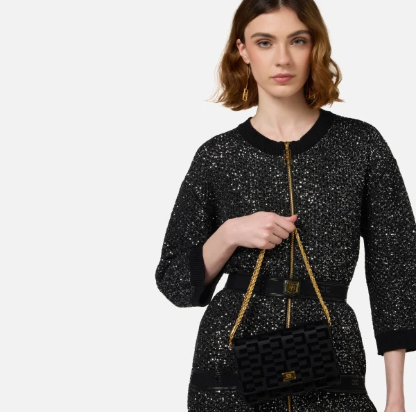Elisabetta Franchi Borse A Tracolla^Borsa a tracolla La Dame Nero