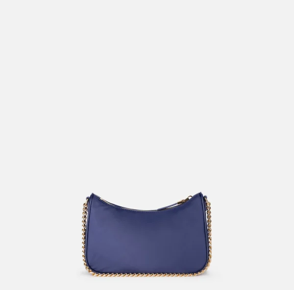 Elisabetta Franchi Borse A Spalla^Borsa con doppia tracolla e logo Navy
