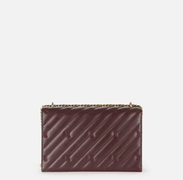 Elisabetta Franchi Borse A Tracolla^Borsa grande matelassé con tracolla RougeNoir