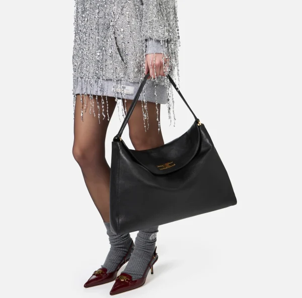Elisabetta Franchi Borse A Spalla^Borsa hobo Avenue Bag grande Nero