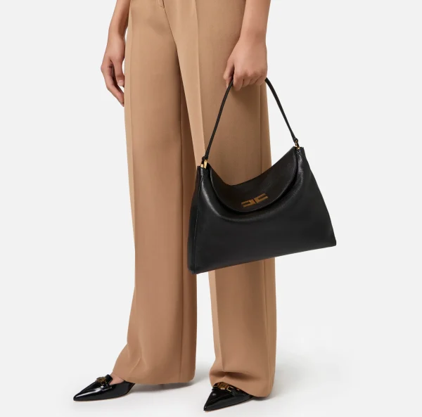 Elisabetta Franchi Borse A Spalla^Borsa hobo Avenue Bag media Nero