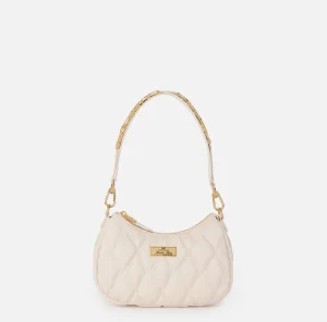 Elisabetta Franchi Borse A Spalla^Borsa hobo in tessuto embossed con lettering Lattice
