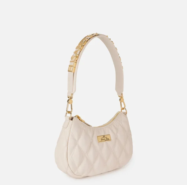 Elisabetta Franchi Borse A Spalla^Borsa hobo in tessuto embossed con lettering Lattice