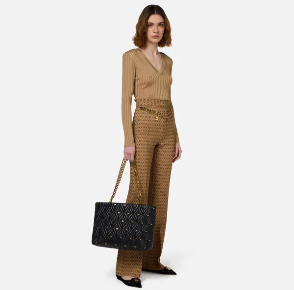 Elisabetta Franchi Borse A Spalla^Borsa Shopper Étoile