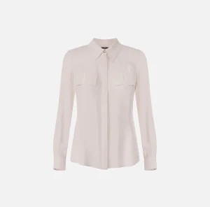 Elisabetta Franchi Camicie E Bluse^Camicia in georgette con patte ricamate Lattice