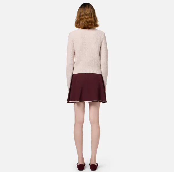 Elisabetta Franchi Maglieria E Felpe^Cardigan in lana bouclé con tasche in vela tecnica Lattice