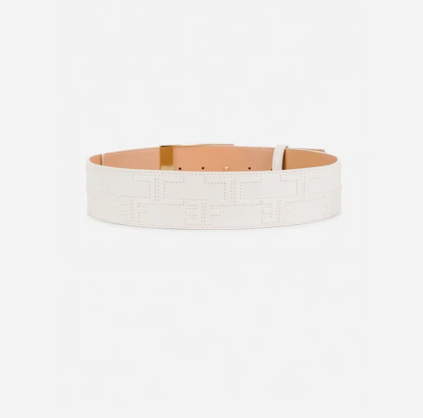 Elisabetta Franchi Cinture^Cintura Bold Monogram Burro