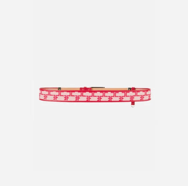 Elisabetta Franchi Cinture^Cintura Monogram Burro/Rosso