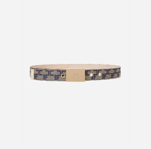 Elisabetta Franchi Cinture^Cintura Pattern Monogram Cammello/Blu