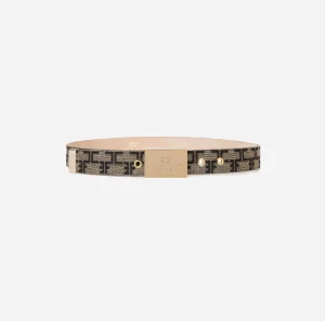 Elisabetta Franchi Cinture^Cintura Pattern Monogram Liquirizia/Nero