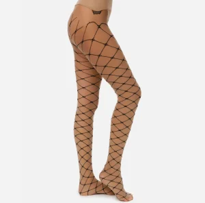 Elisabetta Franchi Collants^Collant Trama Monogram Nudo/Nero