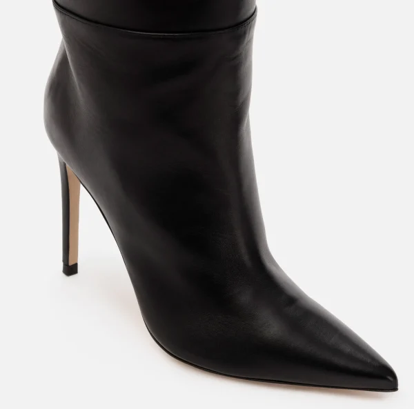 Elisabetta Franchi Stivali^Cuissardes in nappa con tacco sottile Nero