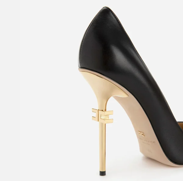 Elisabetta Franchi Décolleté^Décolleté Con Tacco Logato Nero