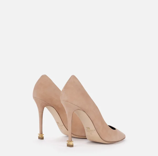 Elisabetta Franchi Décolleté^Décolleté in camoscio con logo Étoile Skin