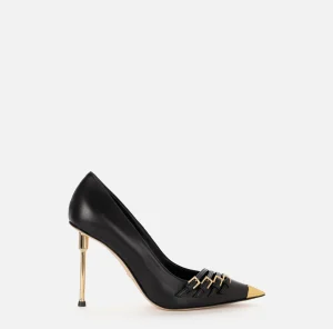 Elisabetta Franchi Décolleté^Décolleté in nappa con listini Nero