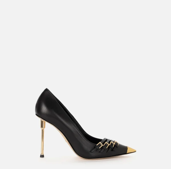 Elisabetta Franchi Décolleté^Décolleté in nappa con listini Nero