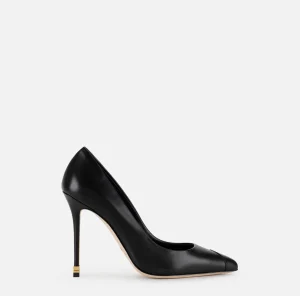 Elisabetta Franchi Décolleté^Décolleté in nappa con puntalino Étoile Nero