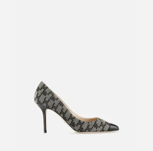 Elisabetta Franchi Décolleté^Decolleté Monogram Cammello/Blu
