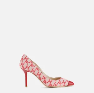 Elisabetta Franchi Décolleté^Decolleté Monogram Burro/Rosso