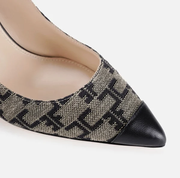 Elisabetta Franchi Décolleté^Decolleté Monogram Liquirizia/Nero