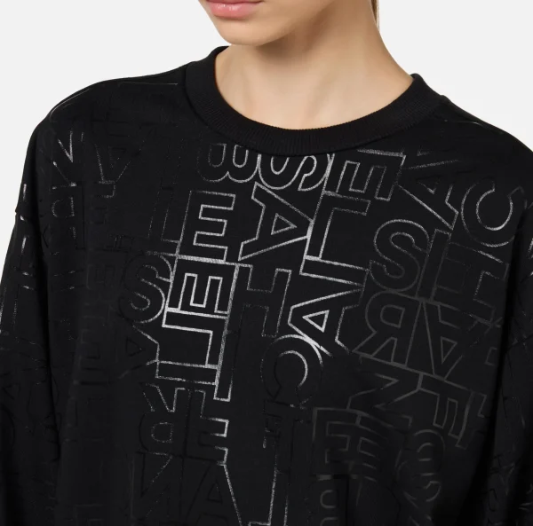 Elisabetta Franchi Maglieria E Felpe^Felpa in cotone lettering Nero