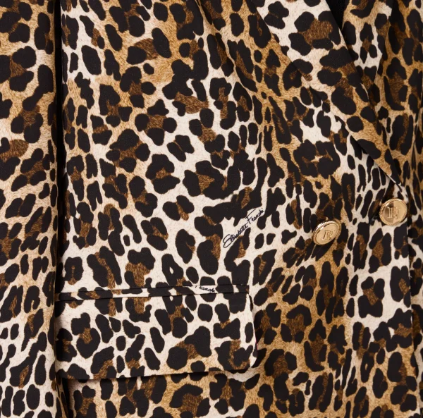 Elisabetta Franchi Tailleur | Giacche & Trench^Giacca doppiopetto in crêpe Animalier