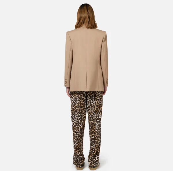 Elisabetta Franchi Tailleur | Giacche & Trench^Giacca doppiopetto in fresco di lana Camel