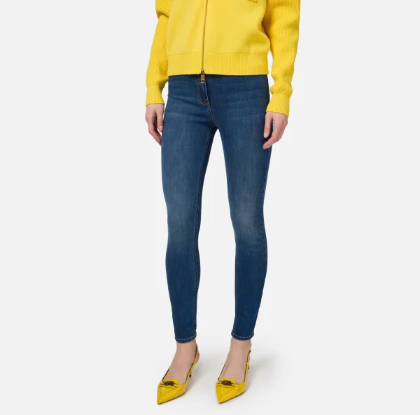 Elisabetta Franchi Jeans^Jeans skinny in cotone stretch Bluedenim