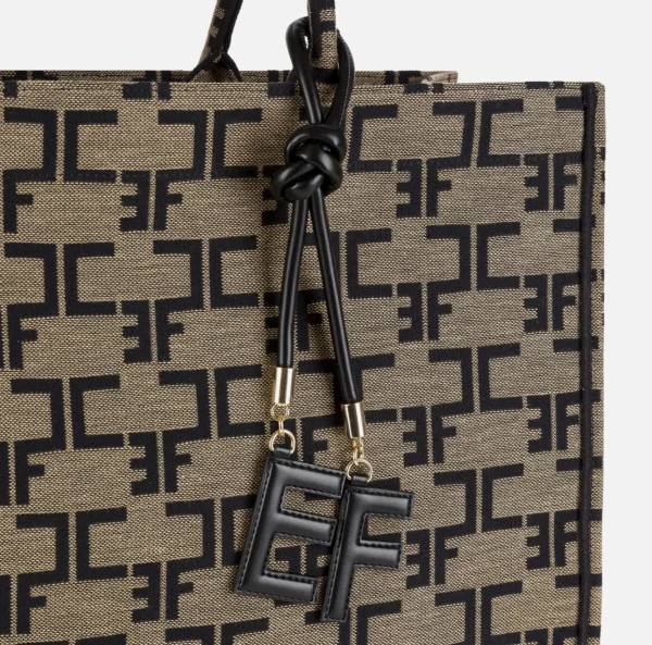 Elisabetta Franchi Portachiavi E Charms^Luxury Charm Personalizzabile Nero