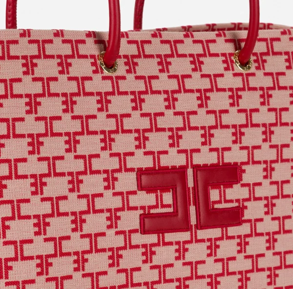Elisabetta Franchi Borse A Spalla^Madame Monogram Shopper Con Logo