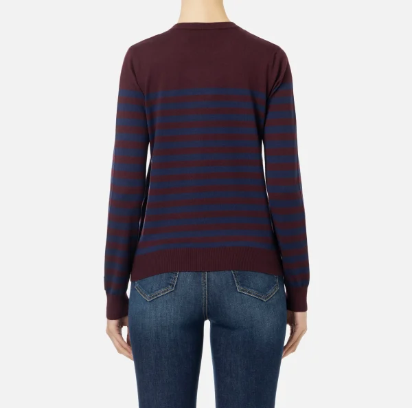 Elisabetta Franchi Maglieria E Felpe^Maglia in lana a righe Oro