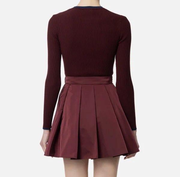 Elisabetta Franchi Maglieria E Felpe^Maglia in viscosa con logo college Oro