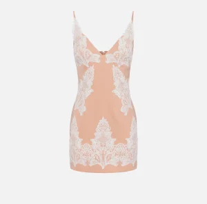 Elisabetta Franchi Mini Abiti | Abiti^Miniabito in fresco lana con pizzo PeachRose